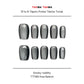 Tekrar Kullanılabilir El Yapımı Protez Takma Tırnak TT1166 - Smoky nobility - 10'lu