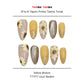 Tekrar Kullanılabilir El Yapımı Protez Takma Tırnak TT1177 - Yellow Breeze - 10'lu