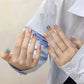 Tekrar Kullanılabilir El Yapımı Protez Takma Tırnak TT1184 - Glitter Pop - 10'lu