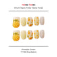 Tekrar Kullanılabilir El Yapımı Protez Takma Tırnak TT1190 - Pineapple Dream - 10'lu