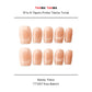 Tekrar Kullanılabilir El Yapımı Protez Takma Tırnak TT1257 Barely There 10'lu