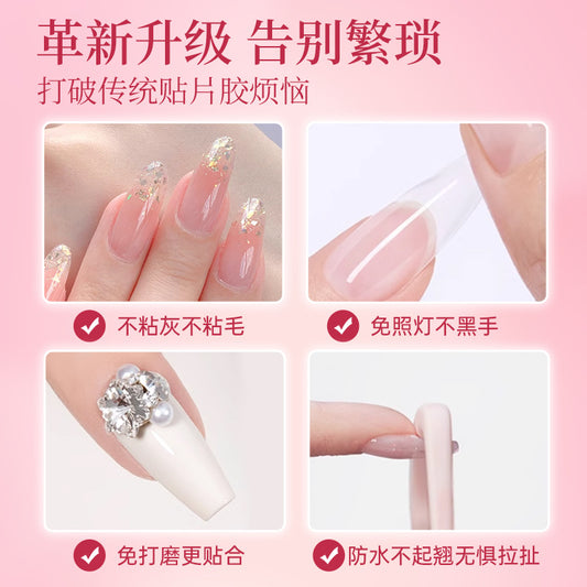 TTY UV Gerektirmeyen Jel Takma Tırnak Yapıştırıcısı Extra Güçlü & Hızlı Sabitleme