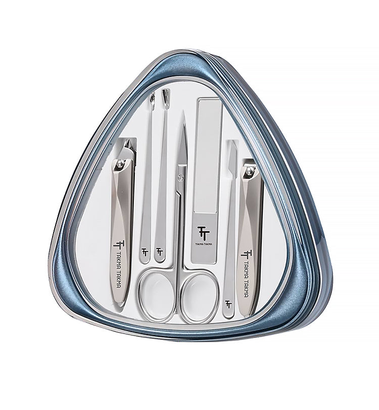 YTMS1752  7 Parçalı Profesyonel Manikür & Pedikür Çelik Bakım Seti Tırnak makası