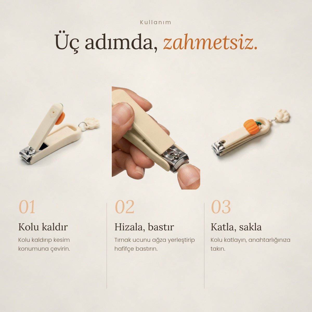 Çocuk Tırnak Makası Balkabağı YTMS1766