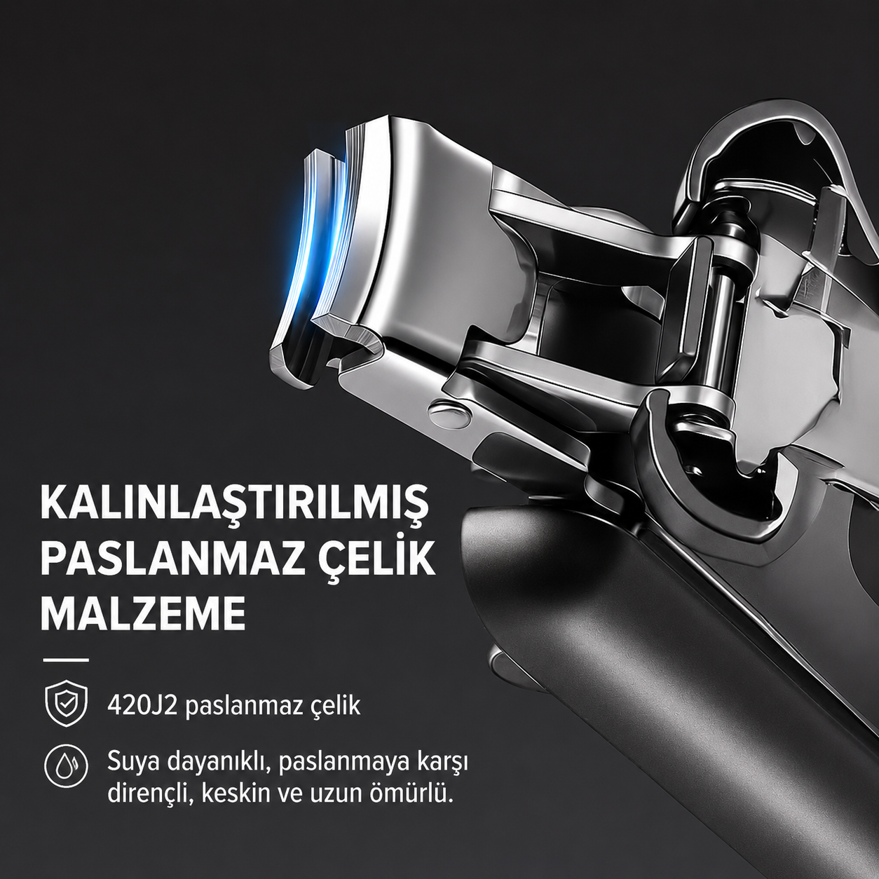 YTMT1751 Katlanabilir Anahtarlıklı Tırnak Makası